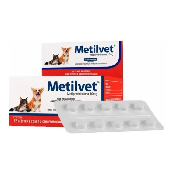 Metilvet 10mg Anti-inflamat贸rio Foto 1