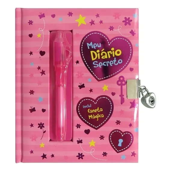 Meu Diário Secreto Rosa - Com Caneta Magica Foto 1