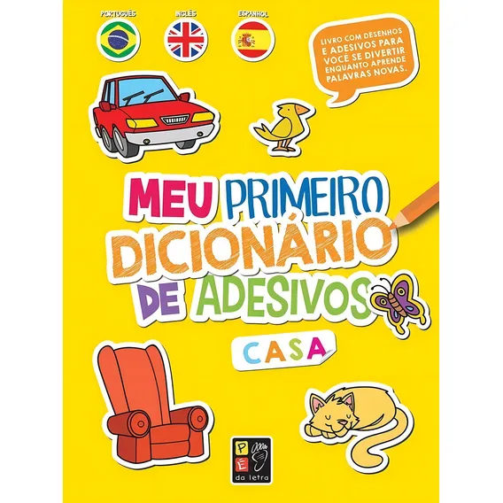 Meu Primeiro Dicionario De Adesivos Trilingue - Casa Foto 1