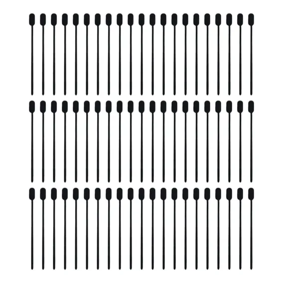 Mexedor de bebidas de plástico Russo Art Mexedor de Café mexedor café preto 10cm 3000pçs kit x 3000 unidades Foto 1