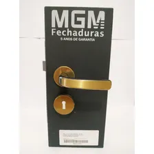 Mgm 533 Fechadura Stilo Roseta Bronze Latonado Porta Interna Foto mini 1