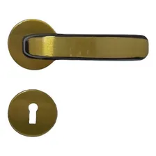 Mgm 533 Fechadura Stilo Roseta Bronze Latonado Porta Interna Foto mini 2