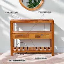 MHM M贸veis Brasil Aparador Ilha 1M Balc茫o Cozinha Prateleira Natural Foto mini 2