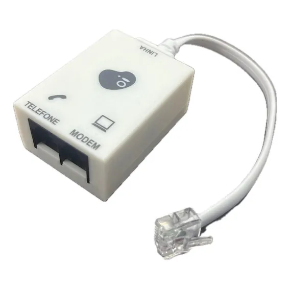 Micro Filtro Adsl Duplo P/ Telefone E Modem Internet Foto 1