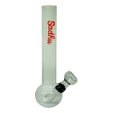 Micro Mini Bong Vidro Sadhu Bong Pipe Vidro 8,3 Cm Foto mini 2
