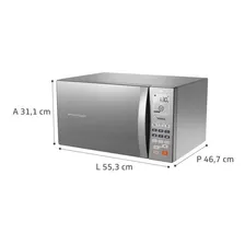 Micro-ondas 38 Litros BMJ38AR Inox Espelhado com Grill Brastemp 110V Foto mini  3