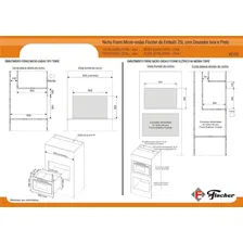 Micro-ondas Embutir Infinity Grill Fischer 25l Inox 220v Foto mini 4