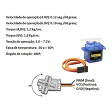 Micro Servo Motor - 9g Tower Pro - Sg90 - 1,5kg Foto mini 3