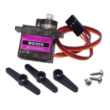 Micro Servo Motor Mg90 Mg90s Metal Gear Acess贸rios Foto mini 1