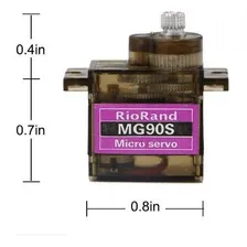 Micro Servo Motor Tower Pro Mg90 Mg90s Metal Gear Acessórios Foto mini  3