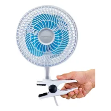 Micro Ventilador 20cm Mini 127v Ventisol Estrutura Branco Pás Azul Foto mini  2