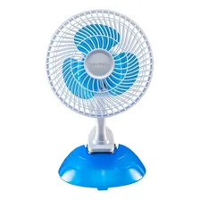 Micro Ventilador 20cm Mini 127v Ventisol Estrutura Branco Pás Azul Foto  mini 1