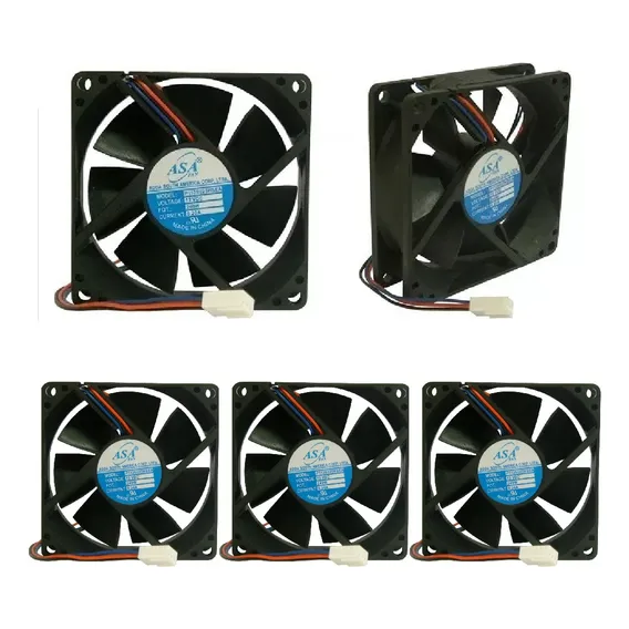 Micro Ventilador Cooler 80x80x25 12v Asafan 8025s-12- 8 Unid Foto 1