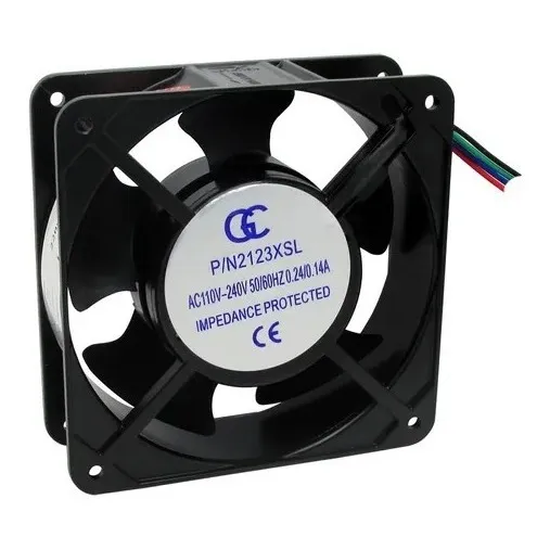 Micro Ventilador Ventoinha Cooler 120x120x38 110v/220v LED Sem Cor Foto 1