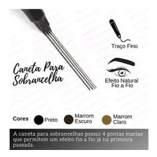 Microblading Caneta Fio A Fio Sobrancelha Marrom Escuro Foto mini 3