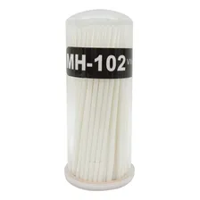 Microbrush Cotonete Alongamento Fio A Fio Cílios 100u Branco Foto mini 3