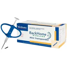 Microchip Backhome Mini Transponder Virbac Microship Para Cães E Gatos 1 Unidade Foto mini  2