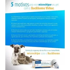 Microchip Backhome Mini Transponder Virbac Microship Para Cães E Gatos 1 Unidade Foto mini 4