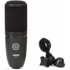 Microfone AKG P120 Condensador Cardioide cor preto Foto mini  3