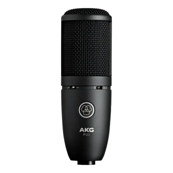 Microfone AKG P120 Condensador Cardioide cor preto Foto 1