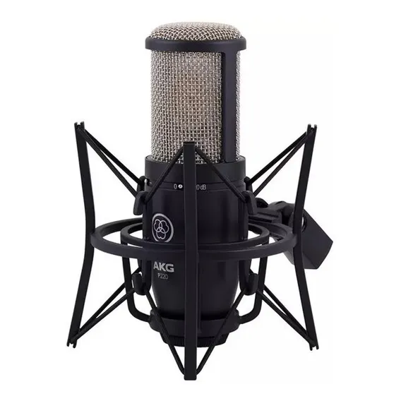Microfone AKG P220 Condensador Cardioide cor preto Foto 1