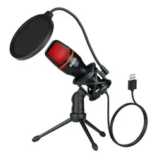 Microfone Augerdz ME4-RGB Microfone condensador microfone condensador cor preto Foto mini 1