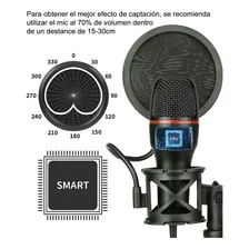 Microfone Augerdz ME4-RGB Microfone condensador microfone condensador cor preto Foto mini 3