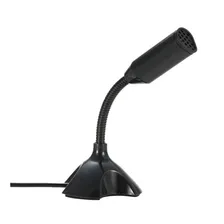 Microfone Base Mesa Estéreo Usb Omnidirecional Flexivel Cor Preto Foto mini  2