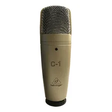 Microfone Behringer C-1 Condensador Cardioide cor dourado Foto mini 4