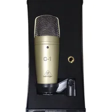 Microfone Behringer C-1 Condensador Cardioide cor dourado Foto mini 3