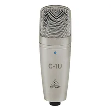 Microfone Behringer C1u Condensador Usb Profissional Cor Cinza Foto mini 1