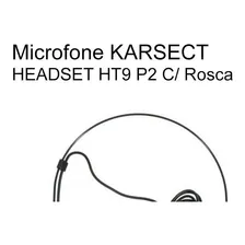 Microfone Cabeça Headset Karsect Ht9 P2 Rosca Cor Preto Foto mini 4