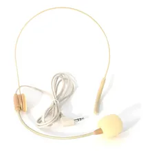 Microfone Cabeça Headset P/ Amplificador Megafone Pele Bege Foto mini 1