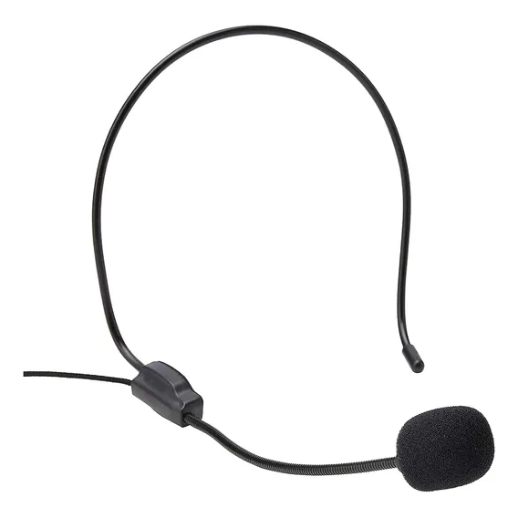 Microfone Com Fio Headset Lapela Cabeça Cerimonias Cultos Foto 1