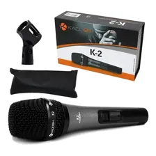 Microfone Com Fio Kadosh K-2 Cardioide K2 Com Cachimbo K 2 Cor Preto Foto mini 3