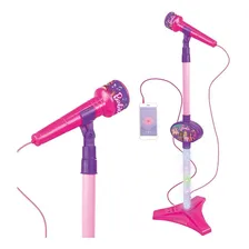 Microfone Com Pedestal Dreamtopia Barbie - Fun 576 Rosa Foto mini 3