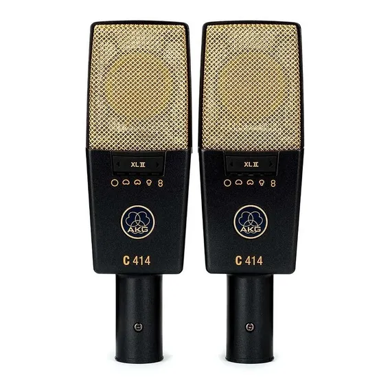 Microfone condensador cardioide AKG C414 cor preto Foto 1
