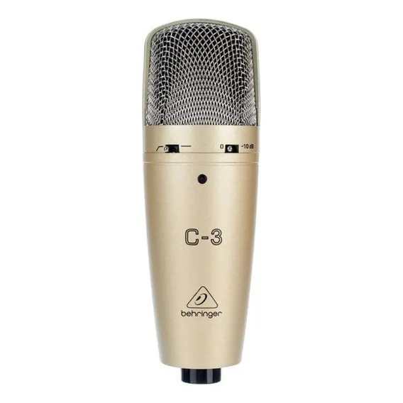 Microfone condensador multipadrão Behringer C3 - Oddity Gold Color Foto 1