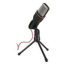 Microfone Condensador Para Gravação No Pc Com Cabo E Tripe Foto mini 3