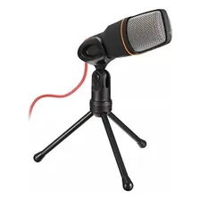 Microfone Condensador Para Gravação No Pc Com Cabo E Tripe Foto mini 2
