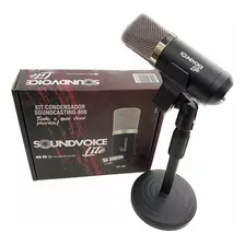 Microfone Condensador Top Live Podcast Youtuber + Suporte Foto mini 3