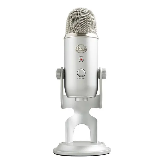 Microfone Condensador Usb Blue Yeti - Prata Cor Silver Foto 1