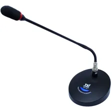 Microfone De Mesa Gooseneck Tsi Mmf 302 C/ Haste Cor Preto Foto mini 2