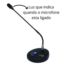 Microfone De Mesa Gooseneck Tsi Mmf 302 C/ Haste Cor Preto Foto mini 4