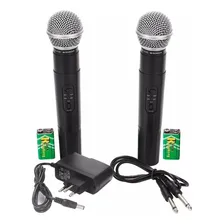 Microfone Digital Sem Fio Wireless Uhf Para Karaokê Igreja Foto mini  3