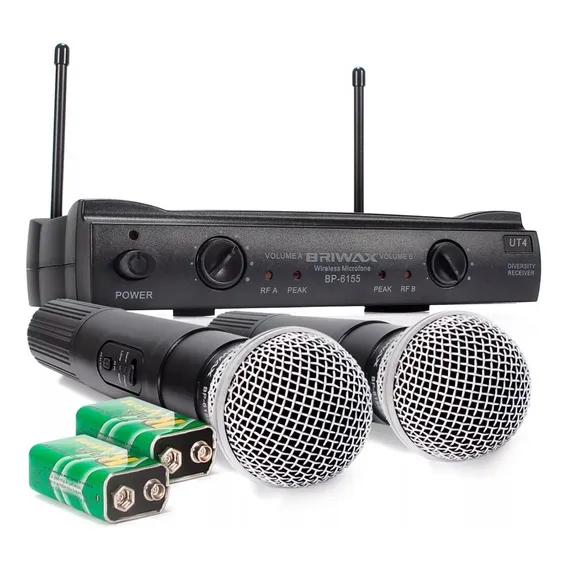 Microfone Digital Sem Fio Wireless Uhf Para Karaokê Igreja Foto 1