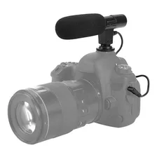 Microfone Direcional Camera Canon Nikon Sony Mic Cor Preto Foto mini 2