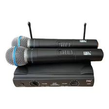 Microfone Duplo S Fio Jwl U585 Para Igrejas E Bandas Foto mini  2