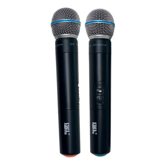 Microfone Duplo S Fio Jwl U585 Para Igrejas E Bandas Foto 1