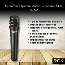 Microfone Dynamic Audio Tecnhnica Xlr Pro63 Foto mini 2